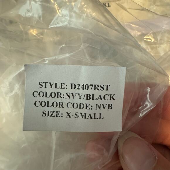 Laila Jayde Mesh Detailed Maxi Dress - Navy/Black NWT Size XS - Picture 11 of 11